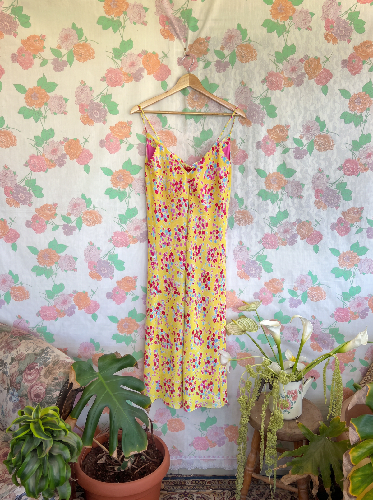 2000’s Colorful Floral Slip Dress