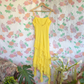 2000’s Yellow Asymmetrical Ruffle Dress