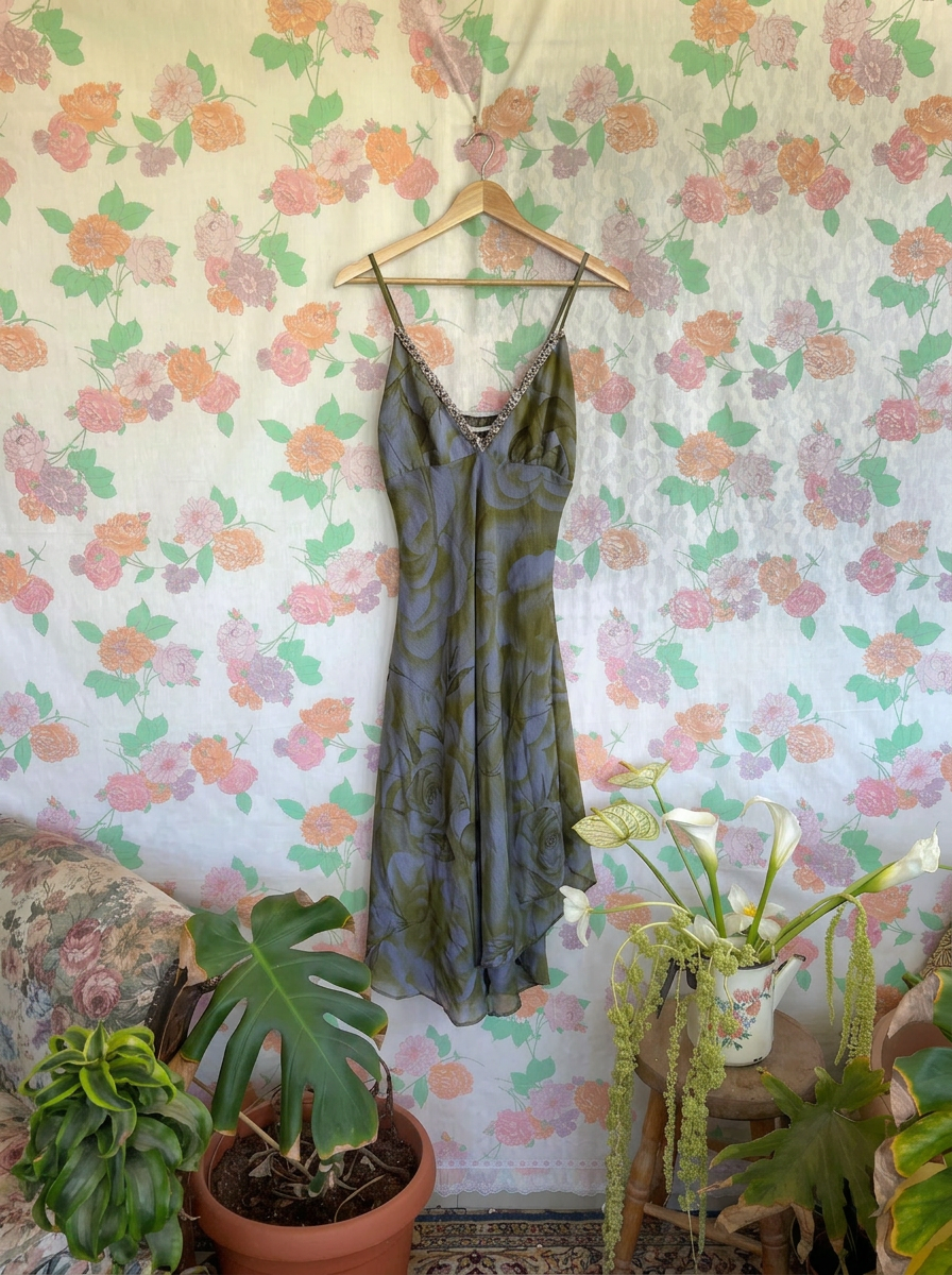 90's Iconic Printed Dress