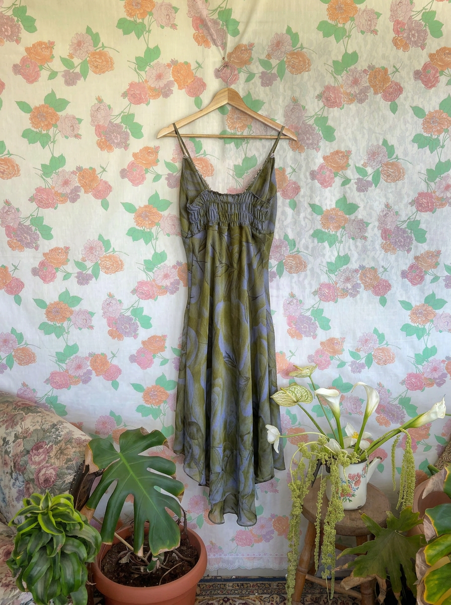 90's Iconic Printed Dress