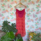 90's Pink Pattern Midi Dress