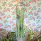 90's Green Floral Slip Dress
