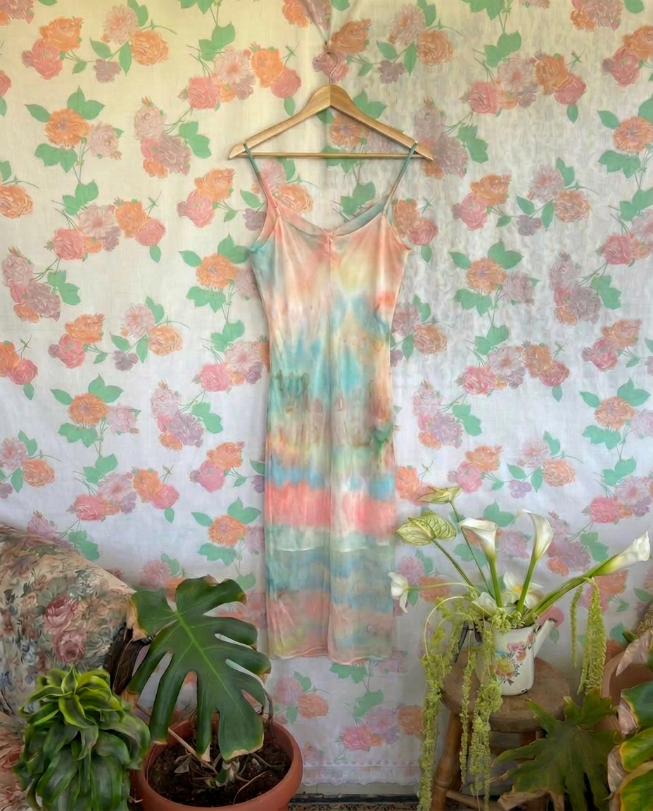90's Pastel Slip Dress