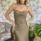 2000's Satin Detailed Dress