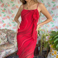 Y2K Red Draped Dress