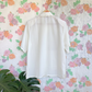 80's Off White Blouse