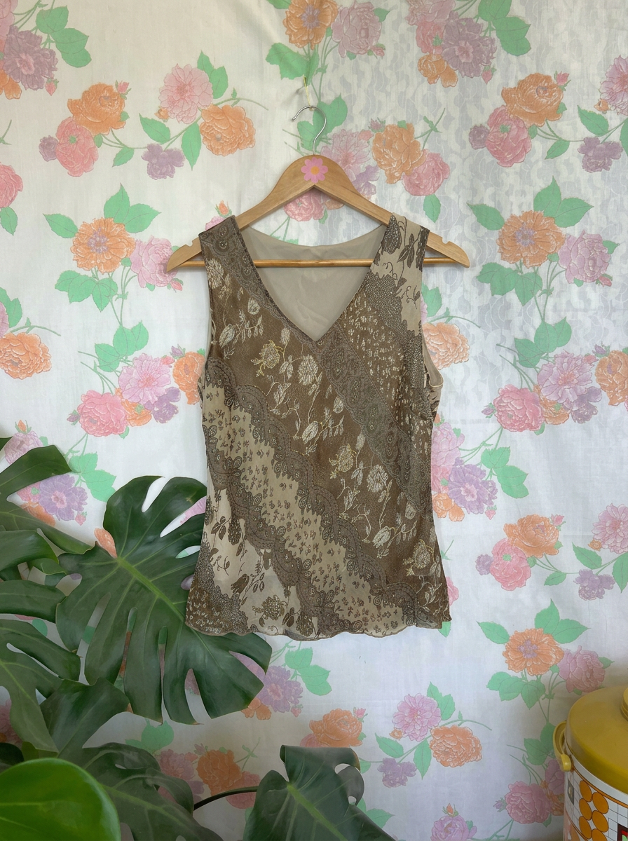 90's Brown Tank Top