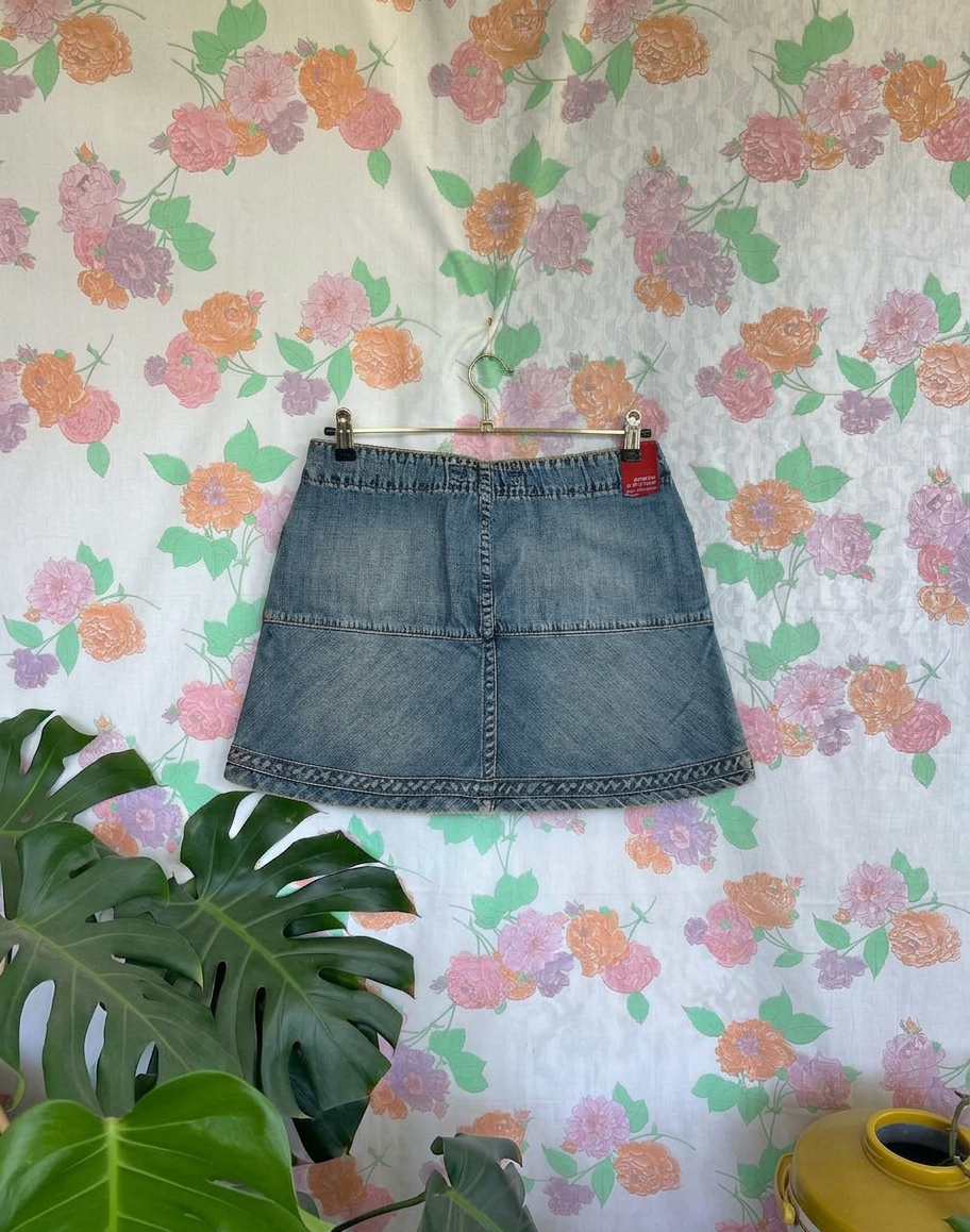 90's Philippe Martin Denim Mini Skirt