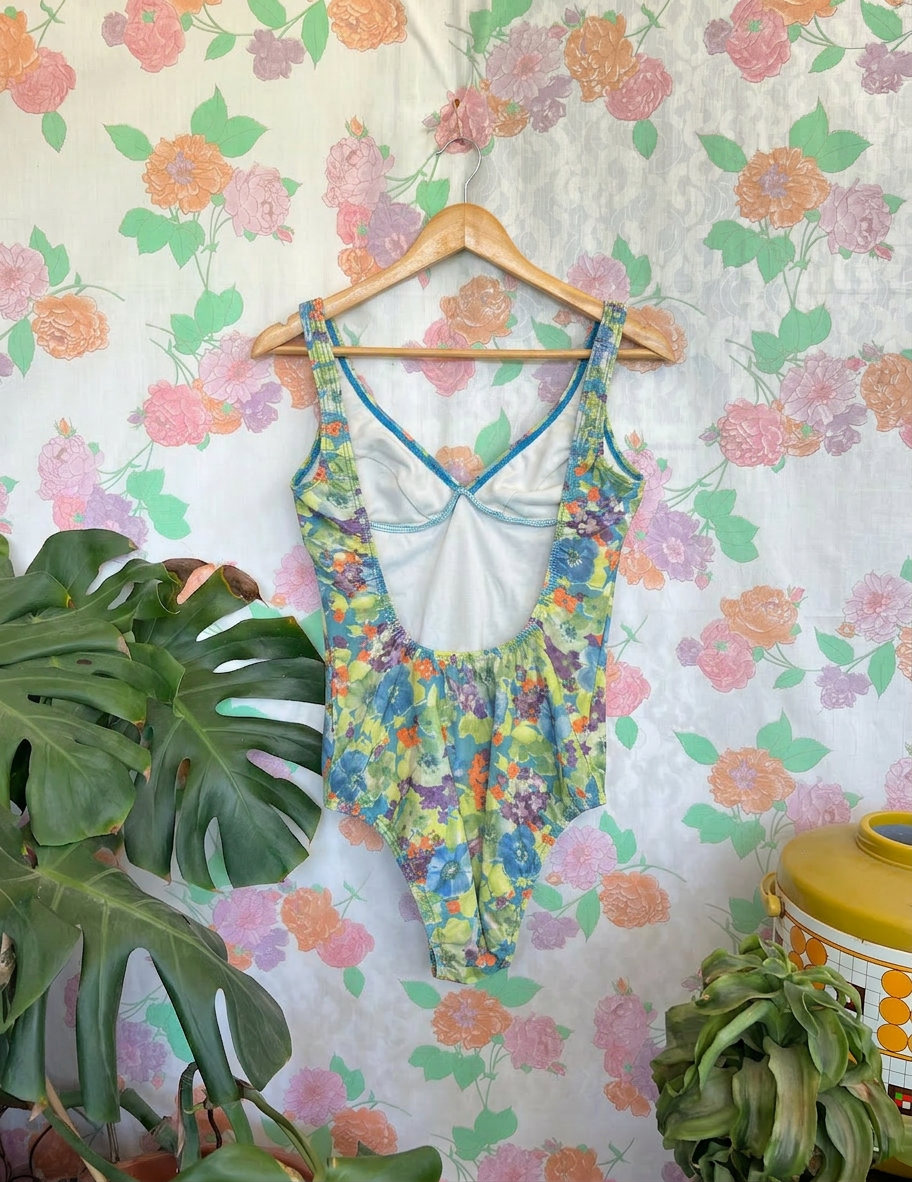 90's Garden One Piece Swimsuit