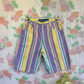 90's Striped Cotton Bermuda