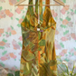 90's Tropical Halter Dress