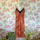 90's Deep Orange Slip Dress