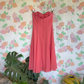 2000’s Coral Strapless Evening Dress