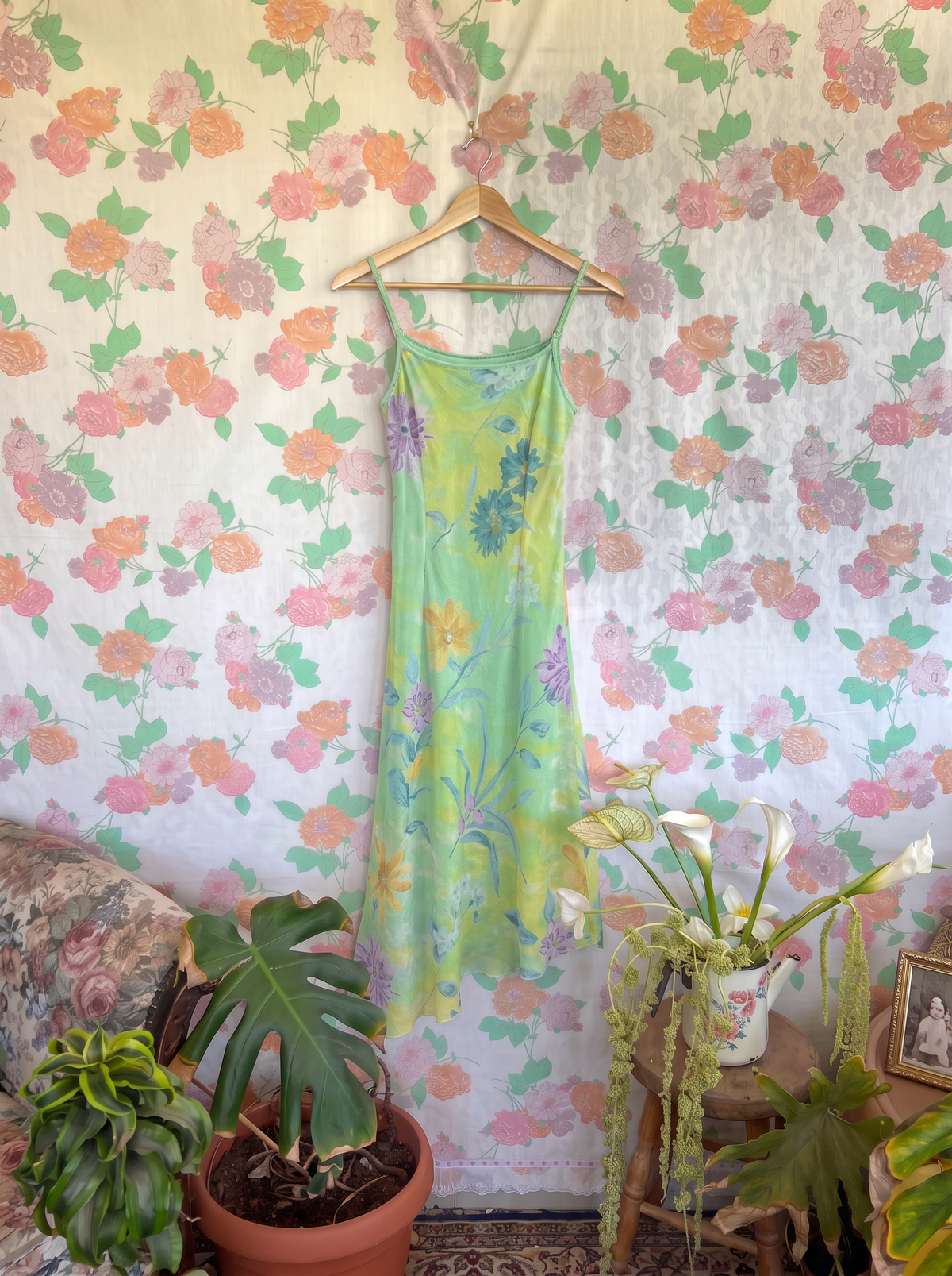 2000’s Pastel Floral Beaded Dress