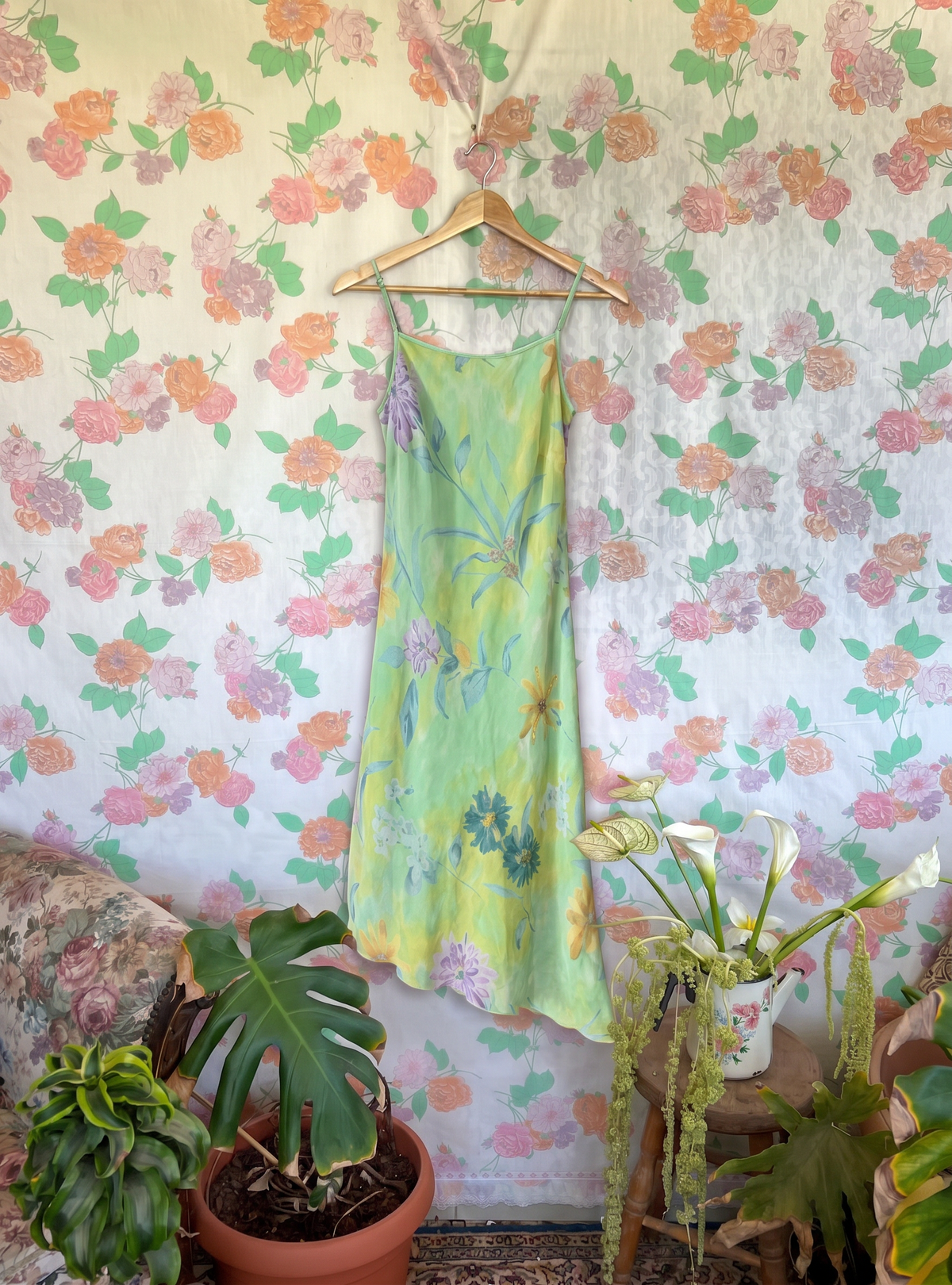 2000’s Pastel Floral Beaded Dress