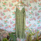 90's Green Paisley Dress