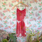 90’s Red Floral Dress
