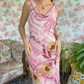 90's Pink Floral Dress