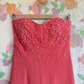 2000’s Coral Strapless Evening Dress