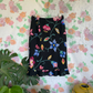 00's Black Floral Skirt