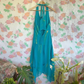 90's Deep Blue Asymmetrical Dress