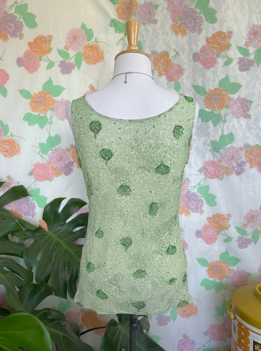 90’s Sheer Green Blouse