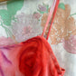 90's Pink Roses Slip Dress