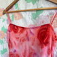 90's Pink Roses Slip Dress