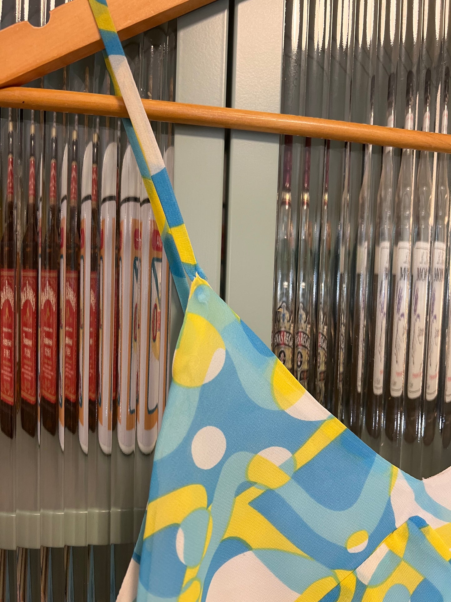 90's Printed Geometric Dress