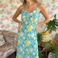 90's Printed Geometric Dress