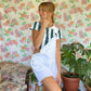 Cropped Striped Polo Shirt