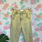 90's Yellow Denim Flare Pants