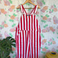 90's Iconic Red Stripes Overall