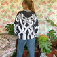 90's B&W Iconic Roses Sweater