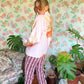 90’s Burgundy Striped Hamuche Pants - with the tag!