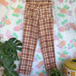 90’s Warm Deadstock Plaid Hamuche Pants