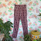 90’s Burgundy Striped Hamuche Pants - with the tag!