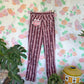 90’s Burgundy Striped Hamuche Pants - with the tag!