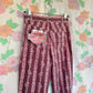 90’s Burgundy Striped Hamuche Pants - with the tag!