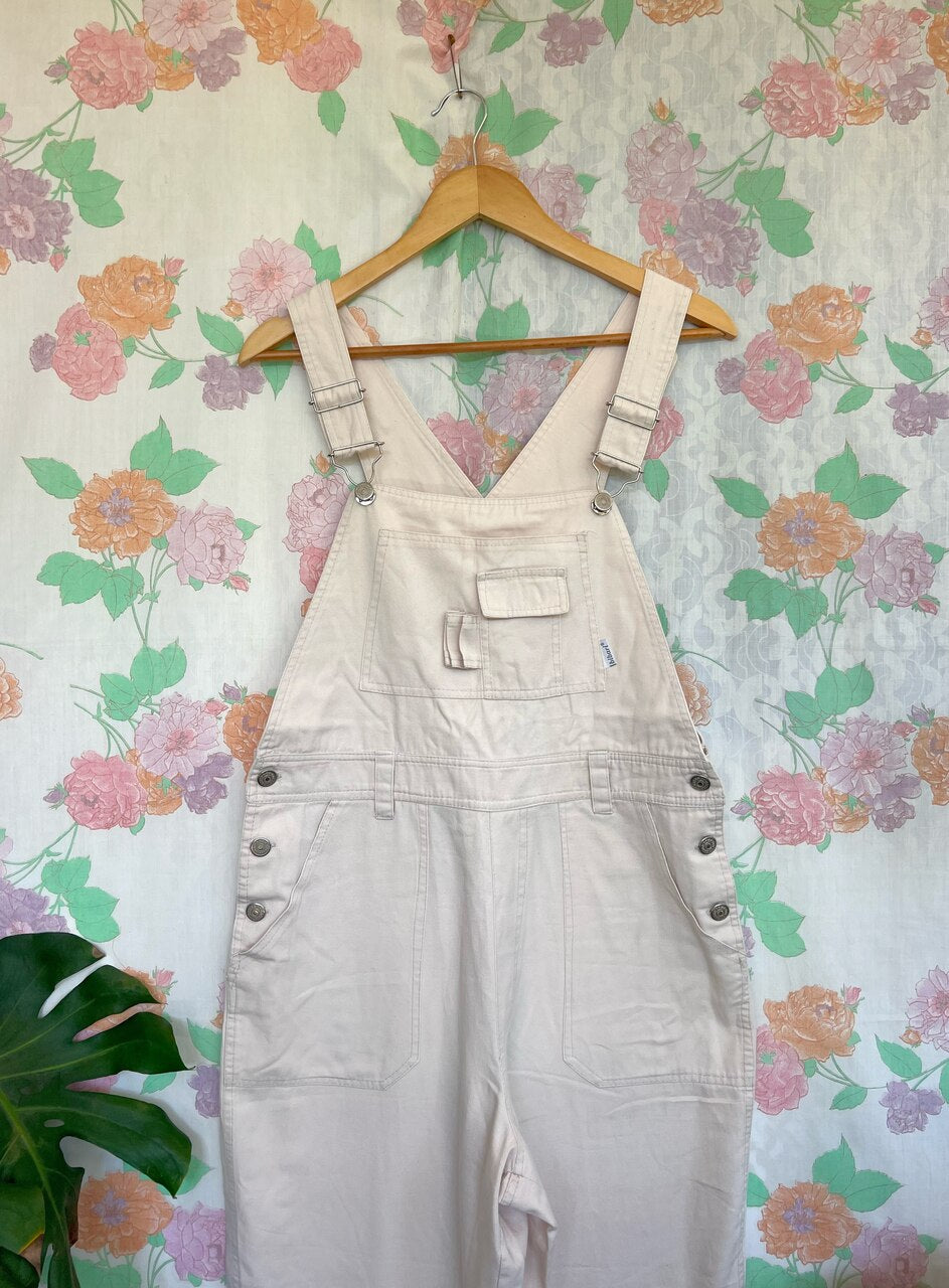 90's Cream Cotton Overall