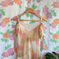 90's Floral Beige Dress