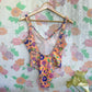 90's Orange Flowery Swimsuit