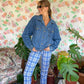 90’s Blue Plaid Hamuche Pants - with the tag!