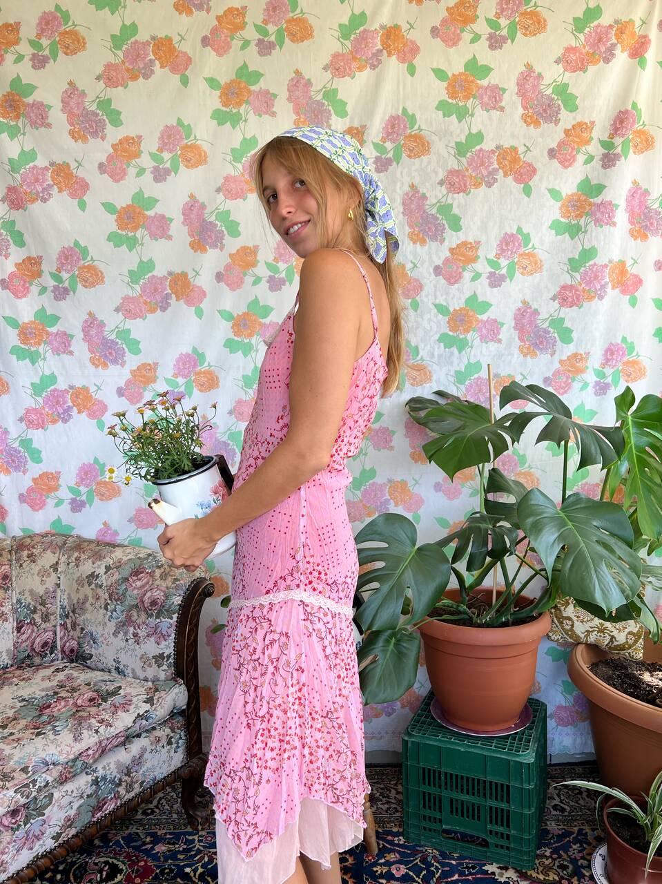 90's Fairy Pink Slip Dress
