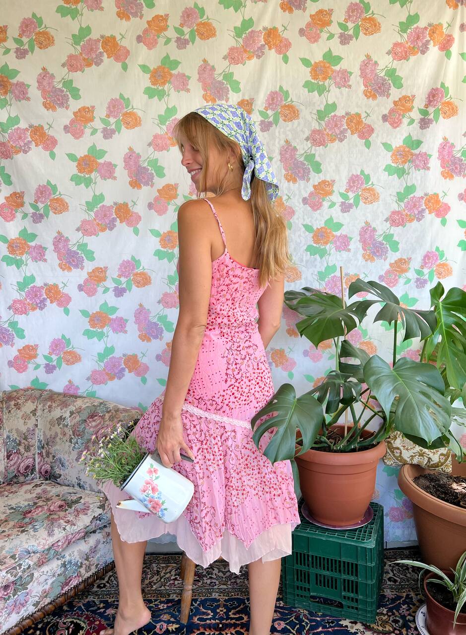 90's Fairy Pink Slip Dress