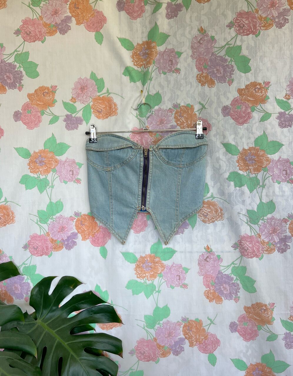 Hysterical Denim Cropped Top