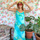 90's Tourquise Slip Dress