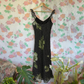 90's Black Polka Dot Dress with Details