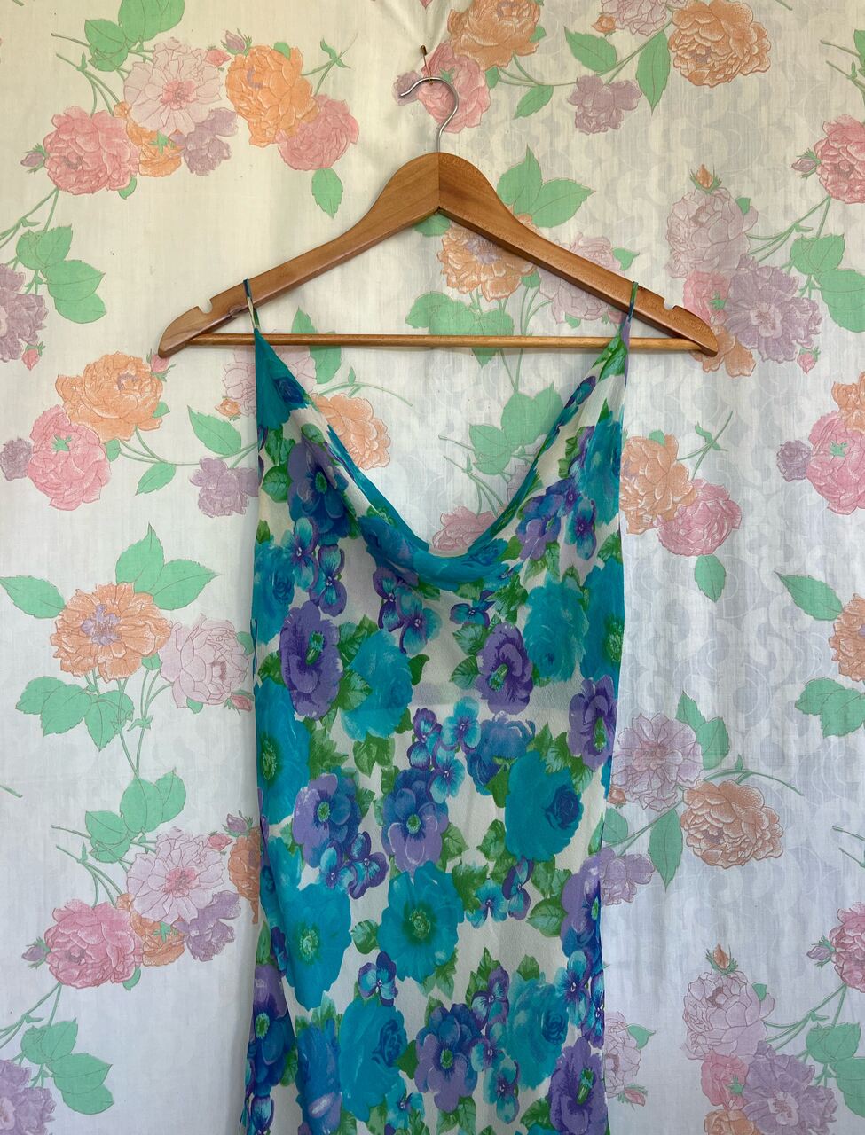 90's Silk Garden Dress
