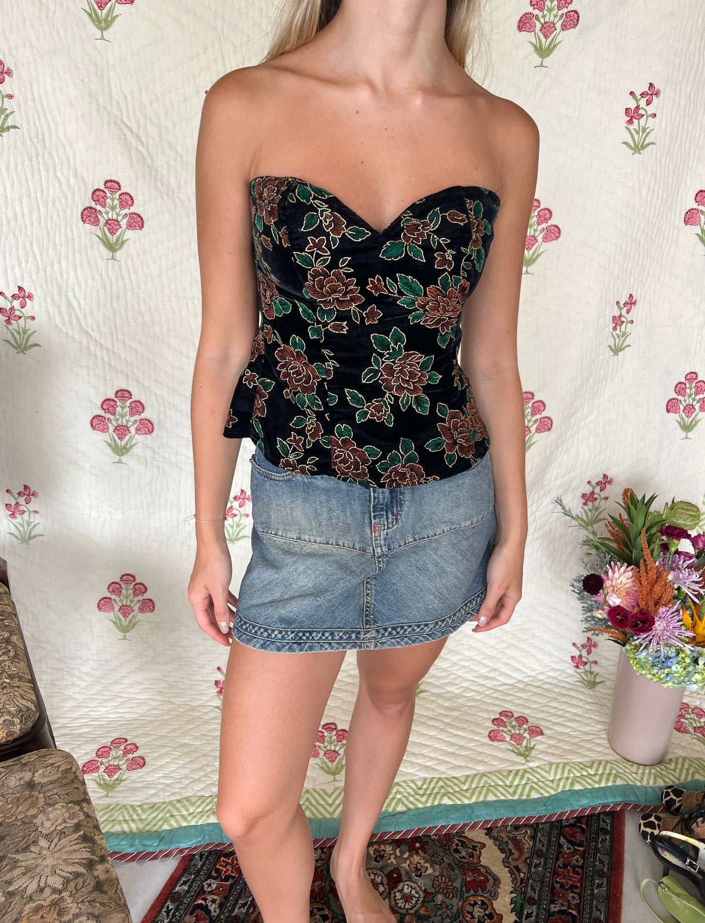 90's Philippe Martin Denim Mini Skirt